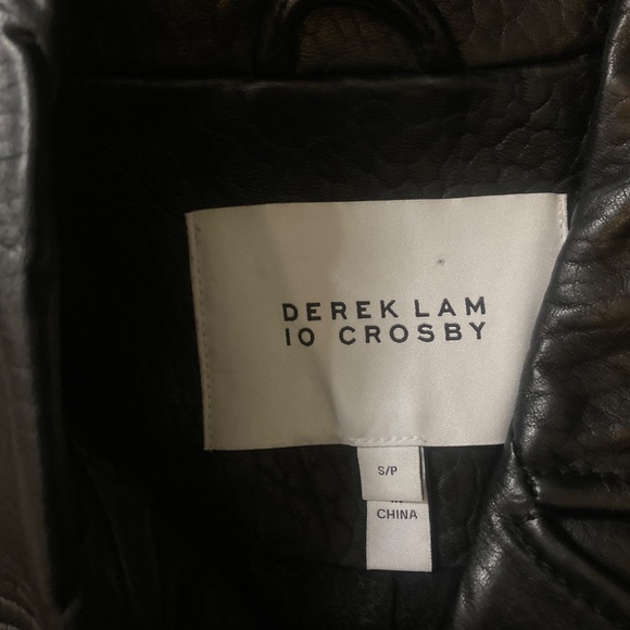 Real Leather Biker's Motorcycle Vest -Derek Lam Crosby - Picture 2 of 3